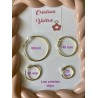 Créoles et boucles d'oreilles .
