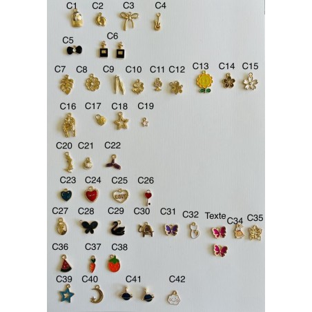 Charms pour personnaliser Bracelets , Colliers , Bague ect ...