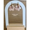 Pampilles interchangeables " Nuafleur " Marbré beige et blanche .20 mm.
