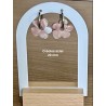 Pampilles interchangeables " Nuafleur " Marbré beige et blanche .20 mm.