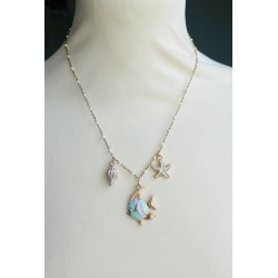 Pendentif 3 breloques .