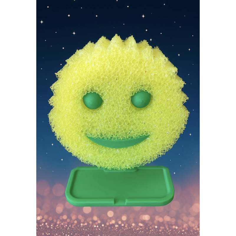 Éponge sourire avec support 3D Éponge sourire avec support 3D