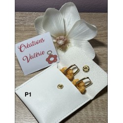 Pochette à bijoux simili cuir .
