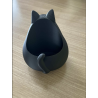 Porte télécommande " Chat " Gris.