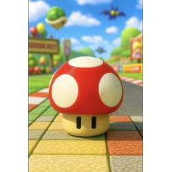 Boîte de rangement champignon Mario Kart pour jeux switch .