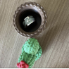 Ornement cactus tricot + socle  " Petites boites de rangement "