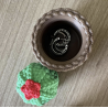 Ornement cactus tricot + socle  " Petites boites de rangement "