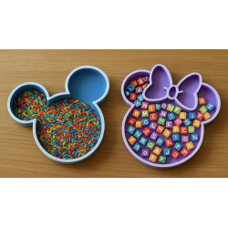 Plateaux sensoriel Mickey et Minnie éveil ludique et éducatif .