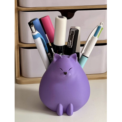 Porte télécommande " Chat Lila "