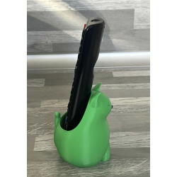 Porte télécommande " Chat vert pomme "
