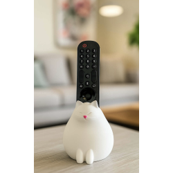 Porte télécommande " Chat Blanc "