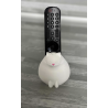 Porte télécommande " Chat Blanc "