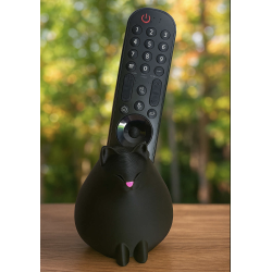 Porte télécommande " Chat noir "