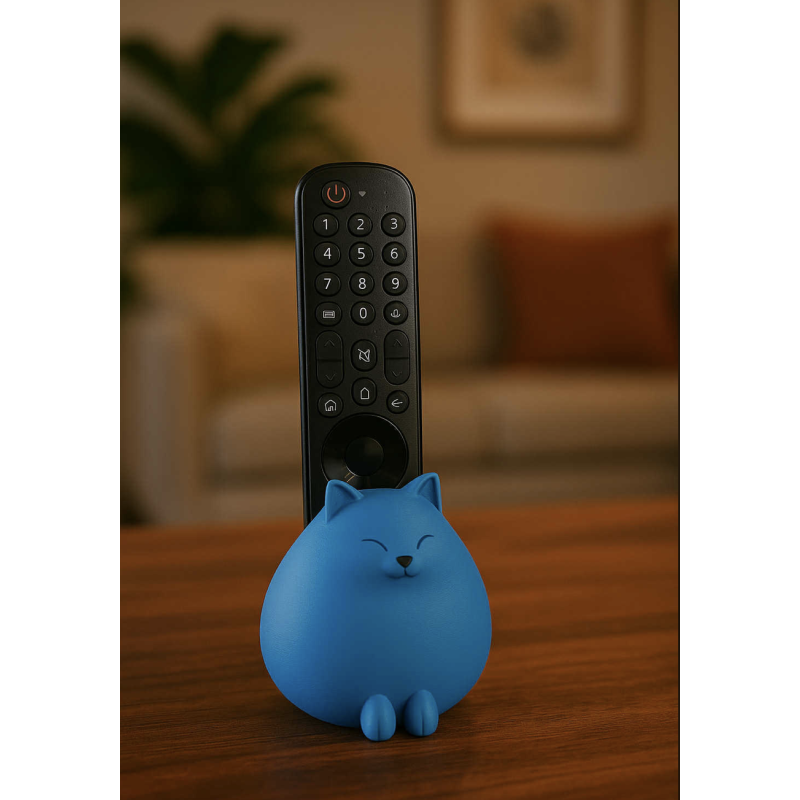 Porte télécommande " chat bleu " Porte télécommande " chat bleu "