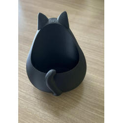 Porte télécommande " chat bleu "