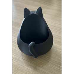Porte télécommande " Chat Gris "