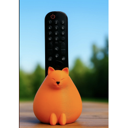 Porte télécommande " Chat Orange "