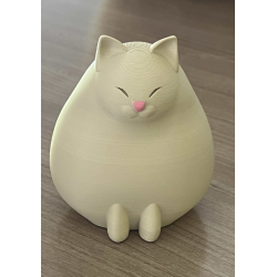 Porte télécommande " Chat Ecru "